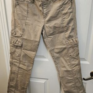 White House Black Market Tan Cargo Pants
